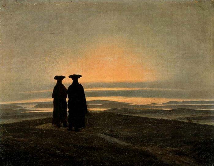 Evening Landscape with Two Men